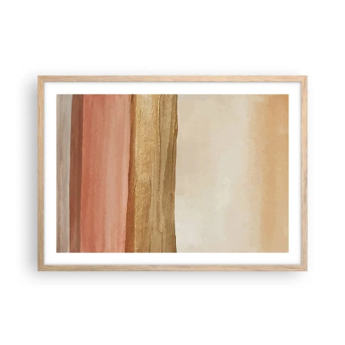 Poszter világos tölgy keretben - Függőleges kompozíció - 70x50 cm