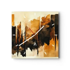 Falióra, Óra - A fekete és az arany harmóniája - 30x30 cm