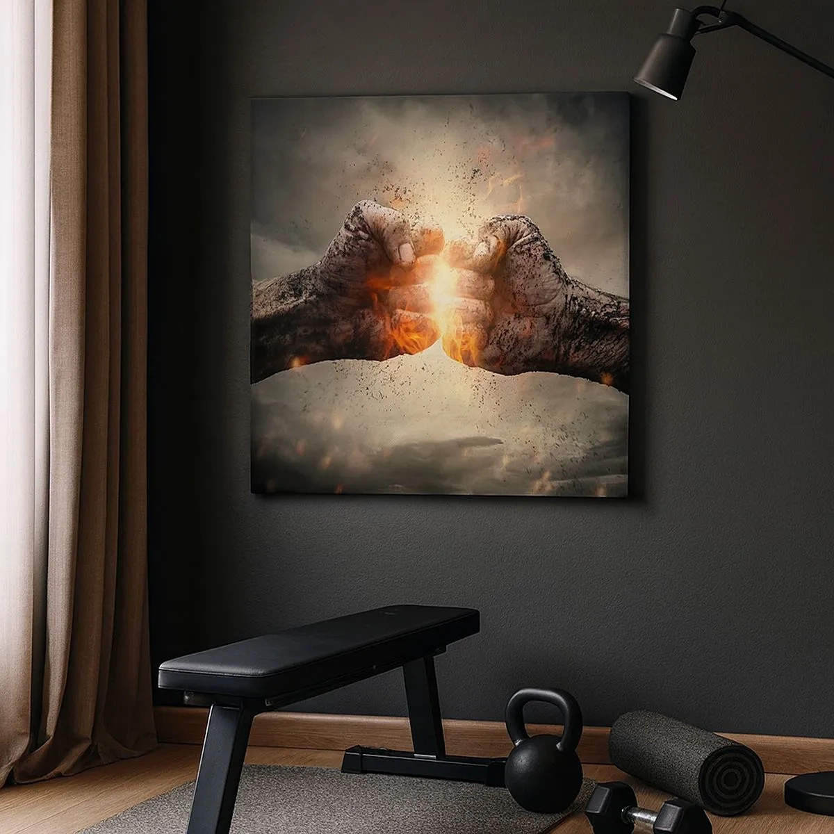 Vászonkép - Harcolj - 30x30 cm