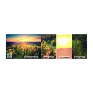 Fotótapéta Minta Öntapadós Deluxe Sticker - Hegytetők és csúcsok - Tájkép, Erdő, Hegyek - 100x30 cm