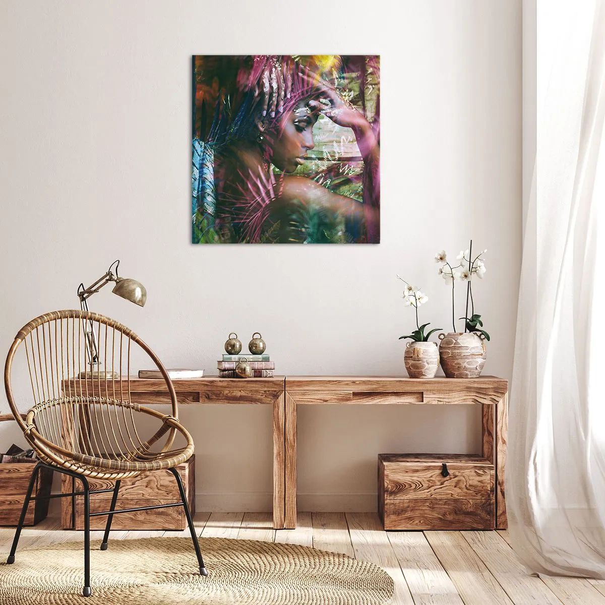 Vászonkép - Anyatermészet a dzsungelben - 50x50 cm