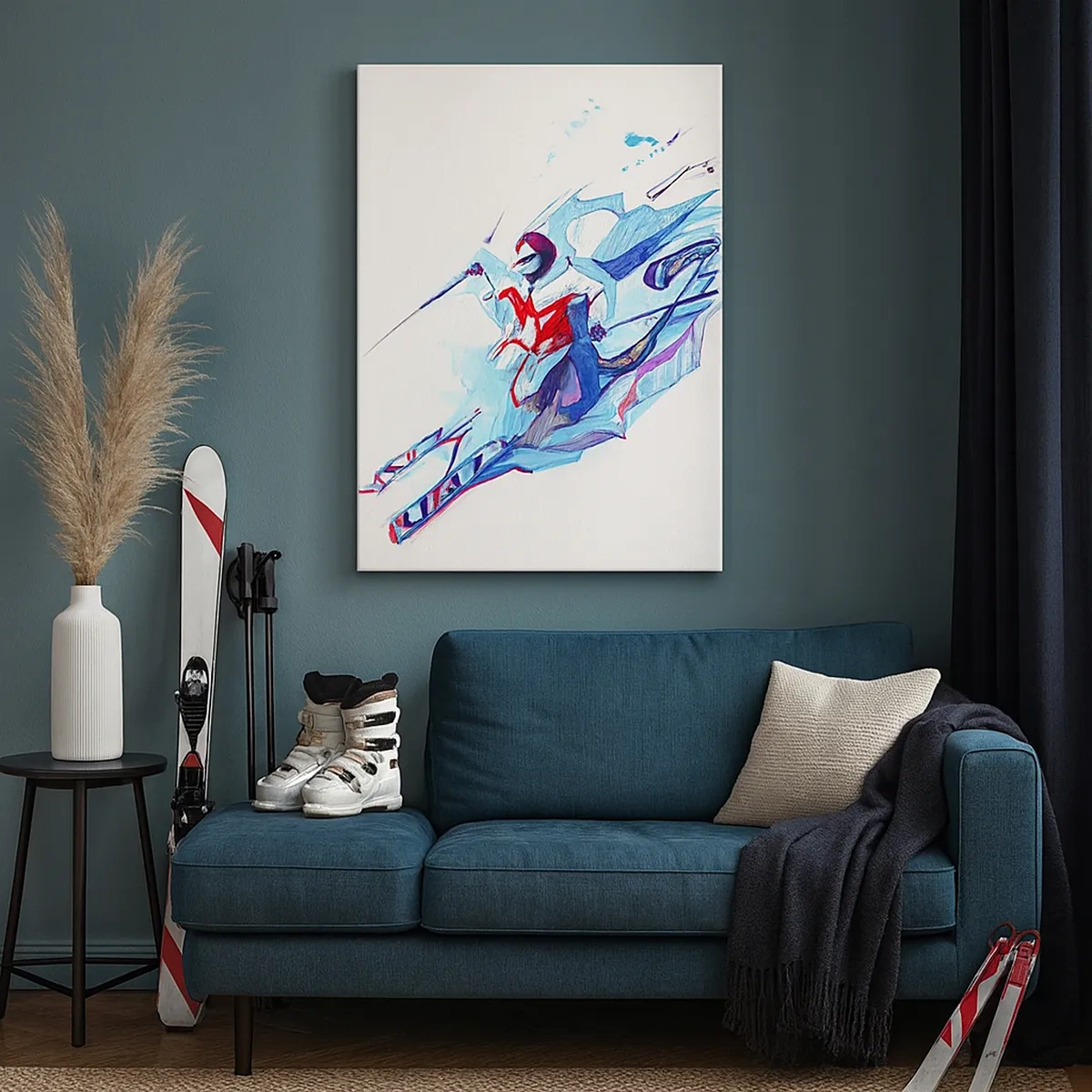 Vászonkép - Őrült rohanás a boldogsághoz - 50x70 cm