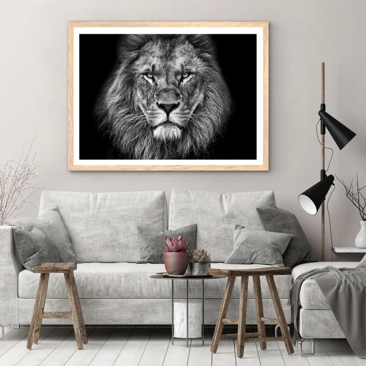 Poszter világos tölgy keretben - Őfelségi palástban - 40x30 cm