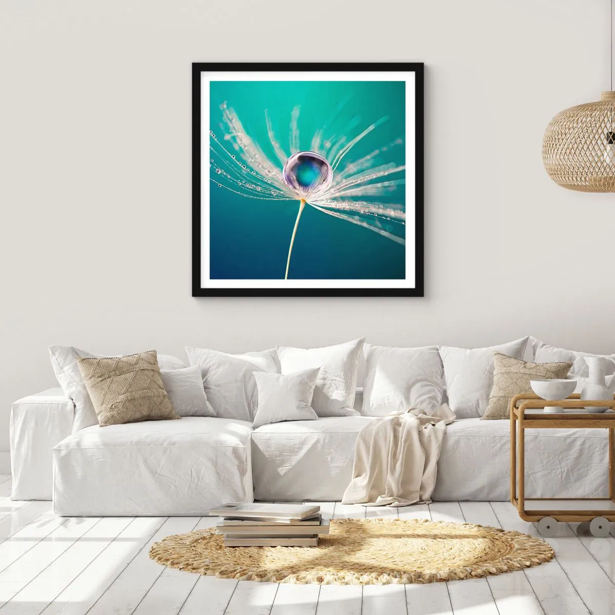 Poszter fehér keretben - Misztikus pillanat - 60x60 cm