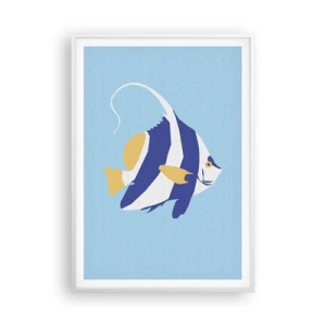 Poszter fekete keretben - Miss trópusi víz - 70x100 cm