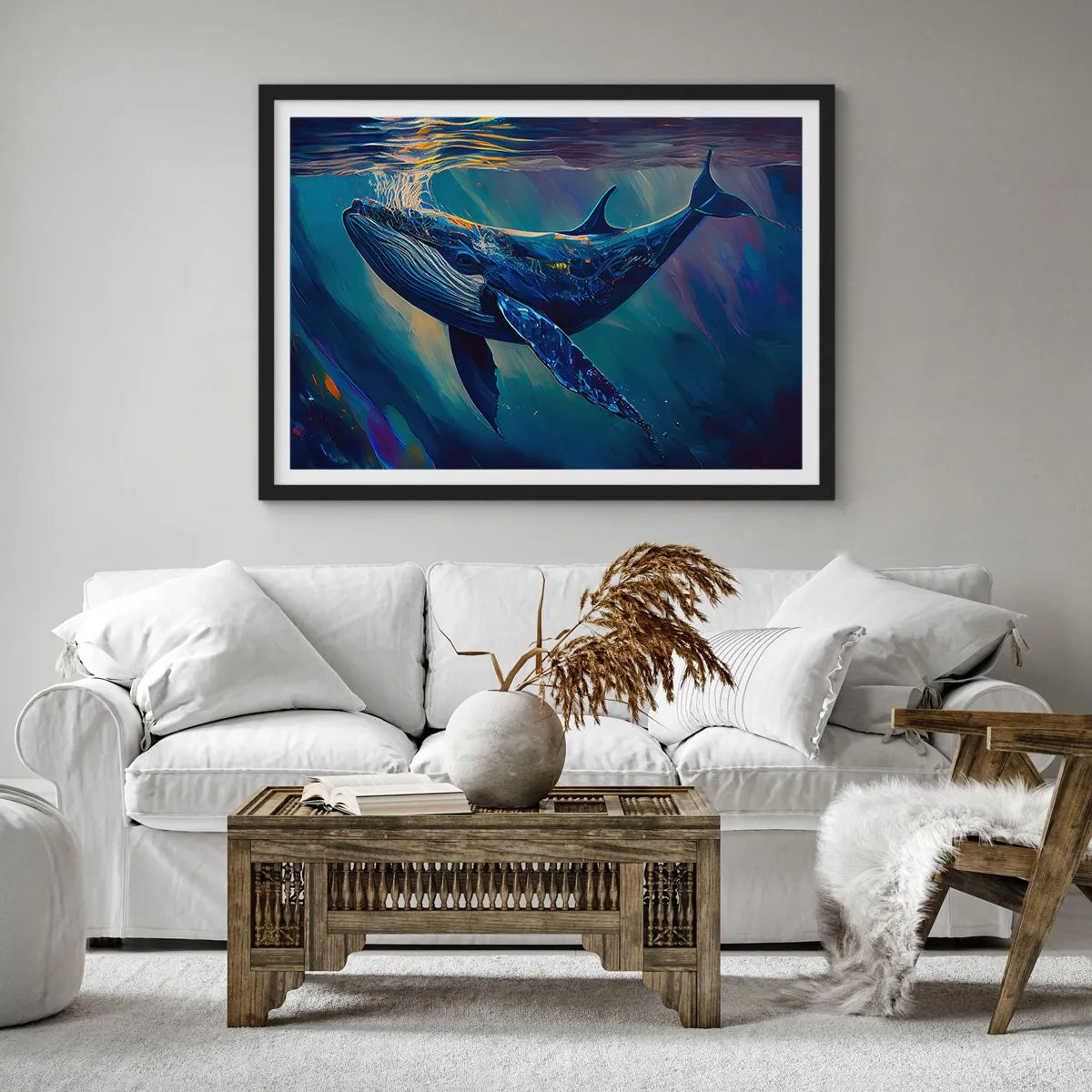Poszter fehér keretben - Üdvözöllek a világomban - 70x50 cm