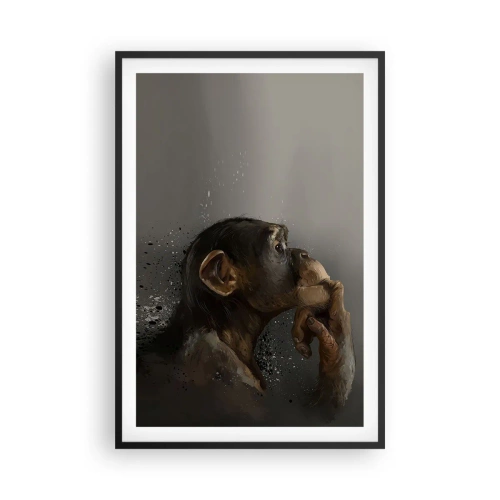 Poszter fehér keretben - Biztosan gondolkodó - 61x91 cm
