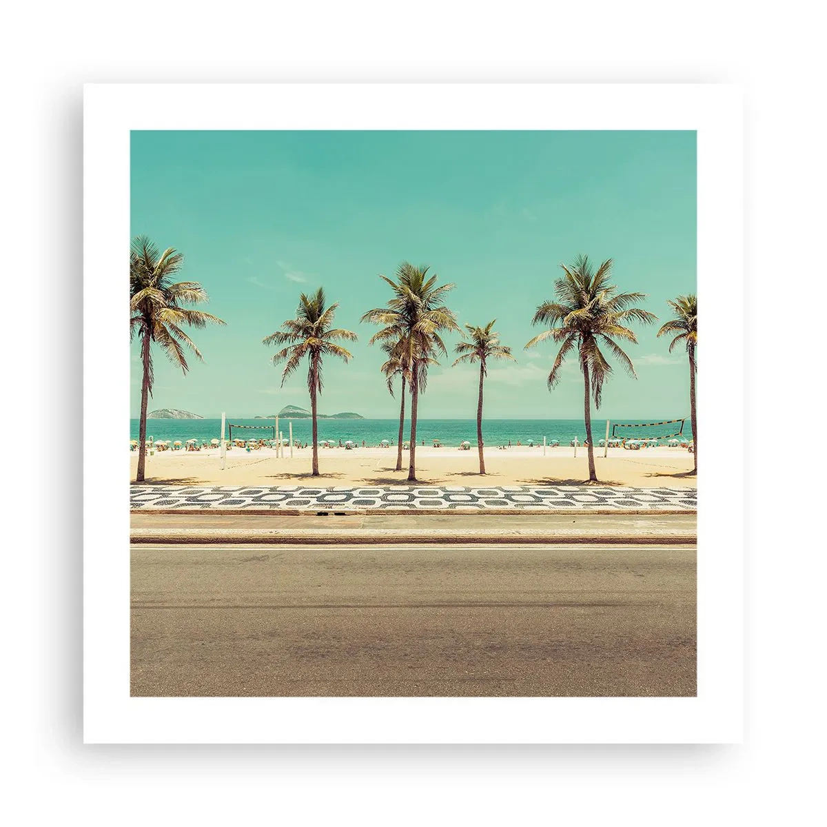 Poszter - A tengerparton - 50x50 cm