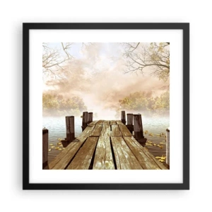 Poszter fehér keretben - Az ősz enyhe szomorúsága - 40x40 cm