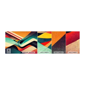 Fotótapéta Minta Standard Eco - Intenzív kompozíció - Absztrakció, Darab, Vonalak - 100x30 cm