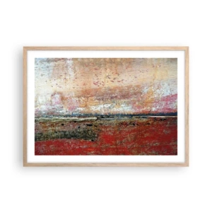 Poszter világos tölgy keretben - Talán a tenger - 70x50 cm