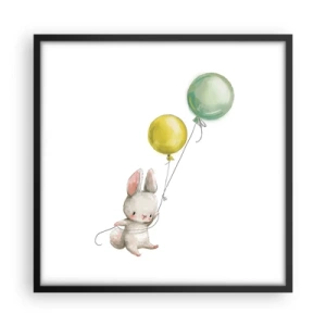 Poszter fehér keretben - Én is repülök! - 50x50 cm