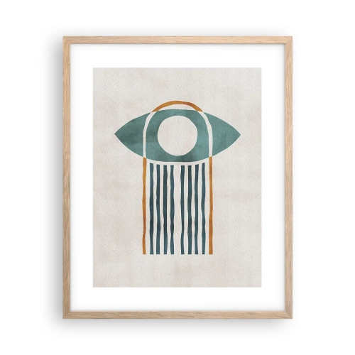 Poszter világos tölgy keretben - Jelek és rituálék - 40x50 cm