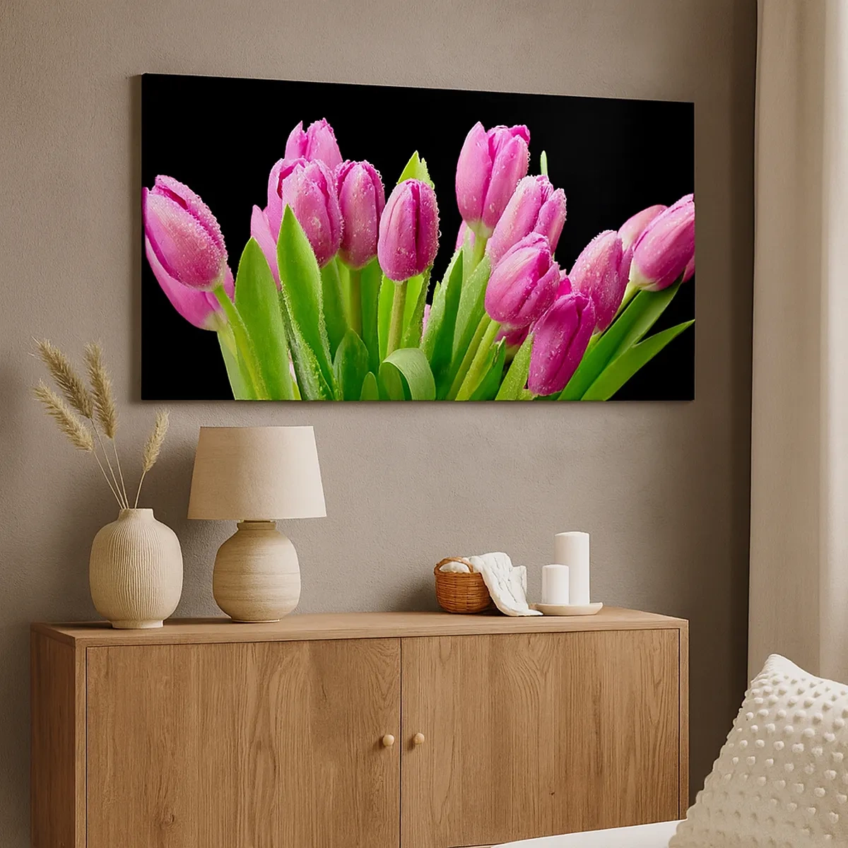 Vászonkép - Lila tavaszi öröm - 30x30 cm