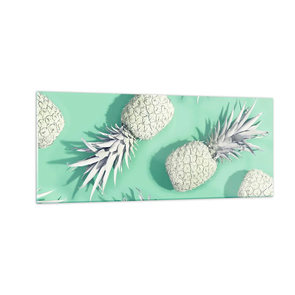 Üveg kép - jól megy a mentával - 100x40 cm