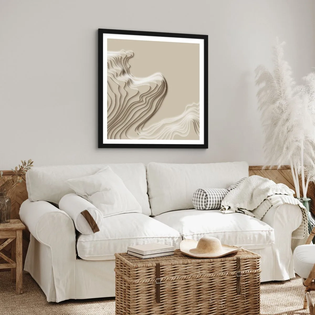 Poszter fehér keretben - Művészeti topográfia - 40x40 cm