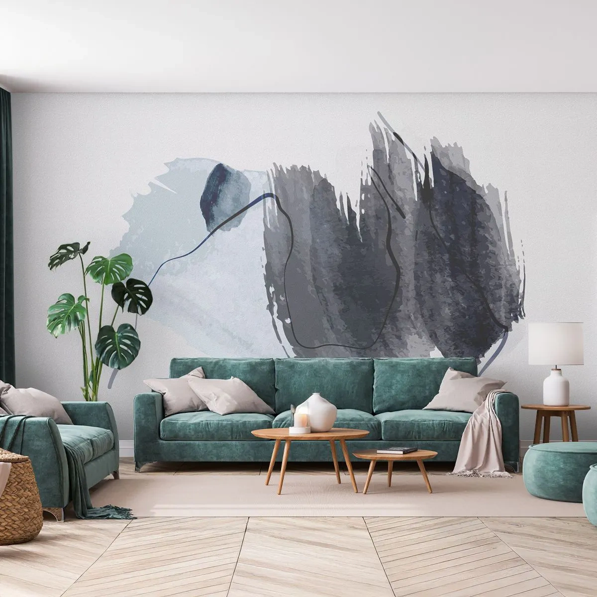 Fotótapéta Premium Canvas - Intenzitás és mozgás - Absztrakció, Darab, Festmény - 350x256 cm