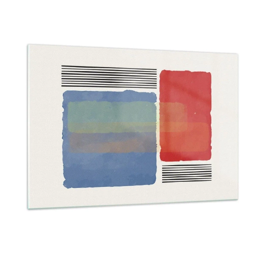 Üveg kép - A geometria szelleme és betűje - 120x80 cm