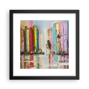 Poszter fehér keretben - Kövessél - 30x30 cm