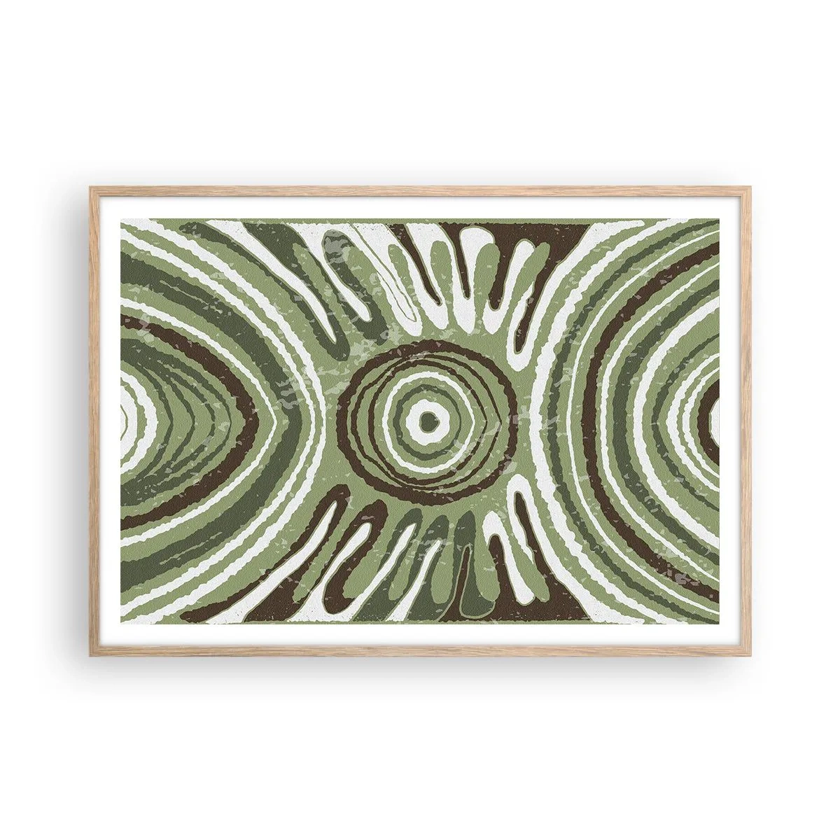 Poszter világos tölgy keretben - Az érzelmek robbanása - 100x70 cm