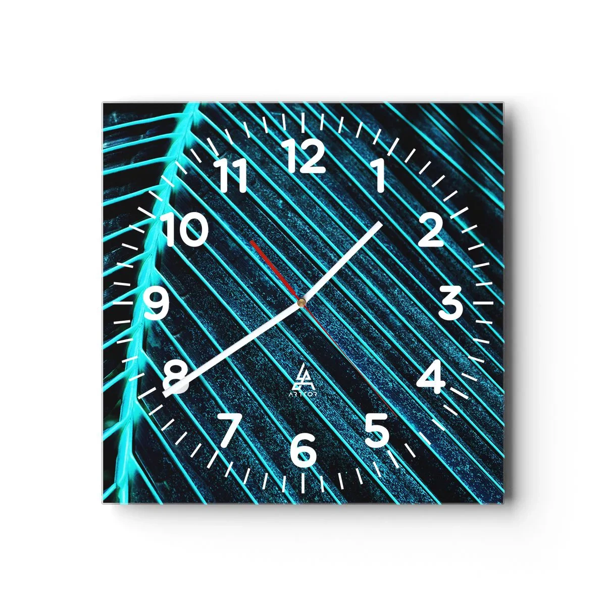 Falióra, Óra - A zöld textúrája - 40x40 cm