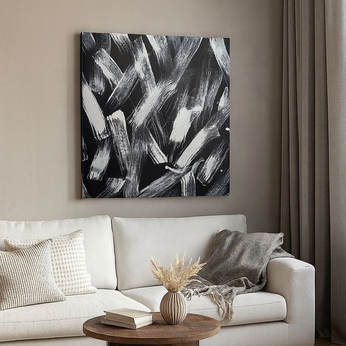 Vászonkép - Absztrakció az ipari szellemben - 30x30 cm