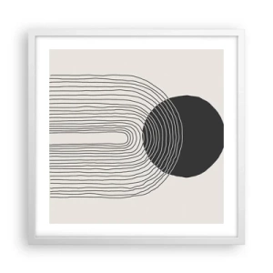 Poszter fekete keretben - Remegés és biztosság - 50x50 cm