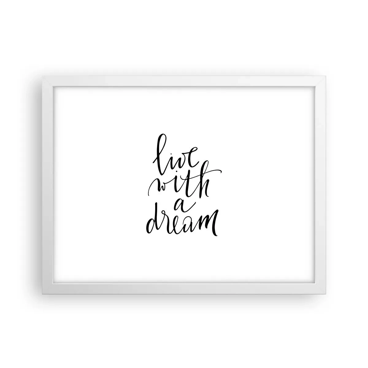 Poszter fekete keretben - Természetesen - 40x30 cm