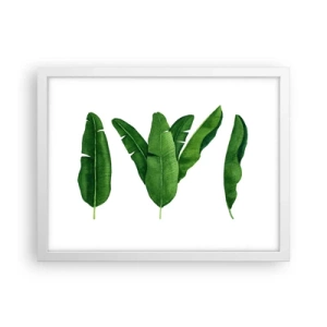 Poszter fekete keretben - Zöld szimmetria - 40x30 cm