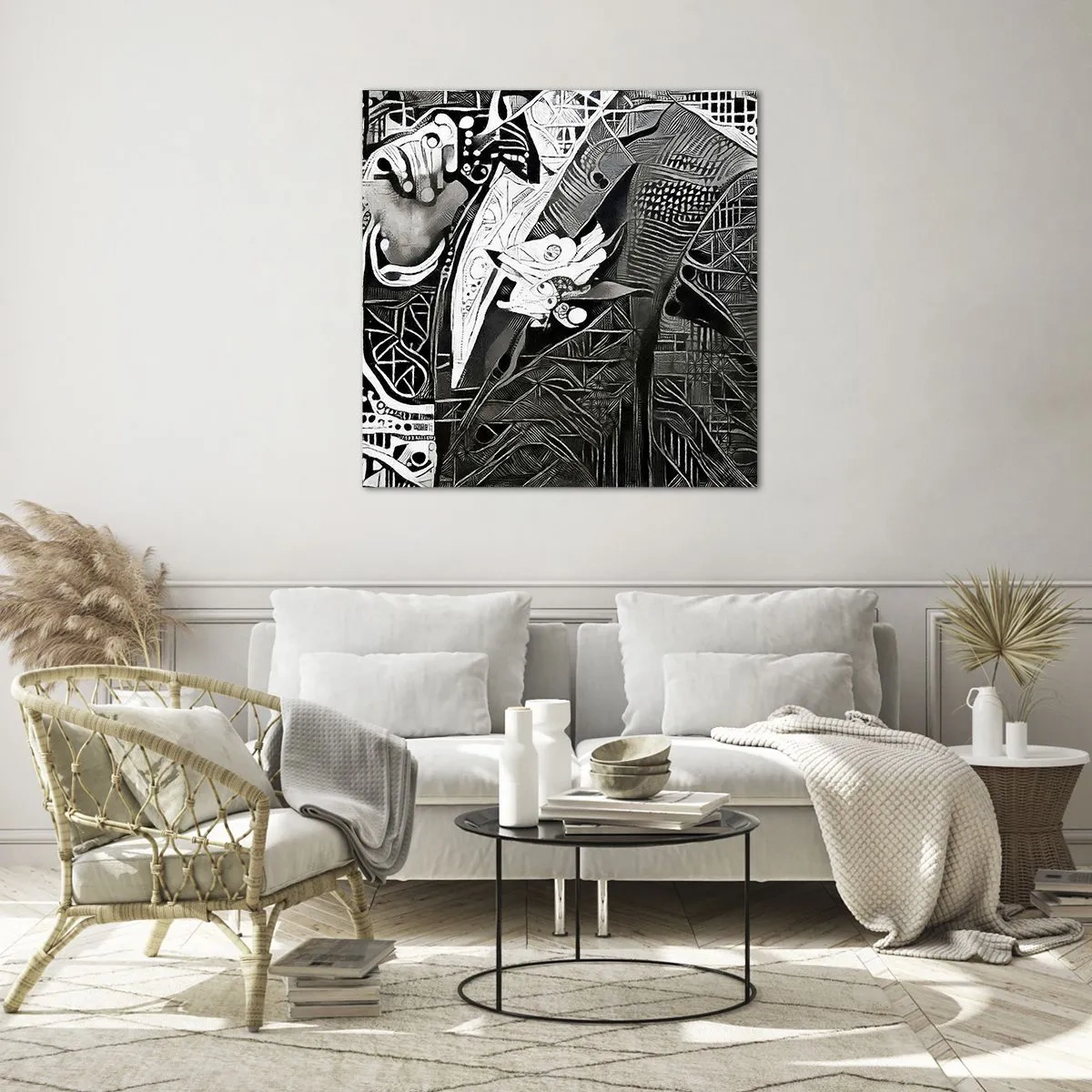 Üveg kép - Csak látszólag öreg ember - 60x60 cm