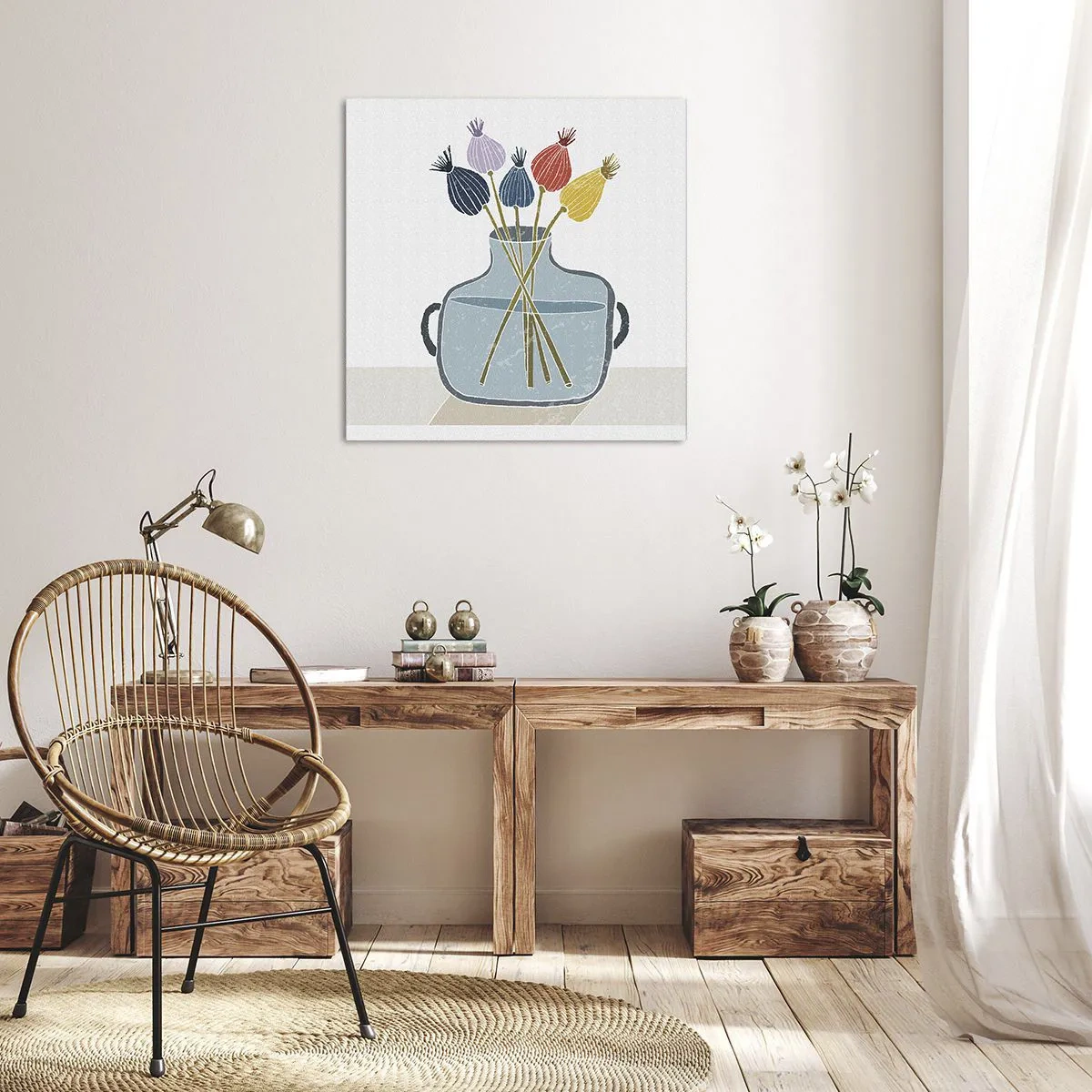 Vászonkép - Mint egy mákszem - 40x40 cm