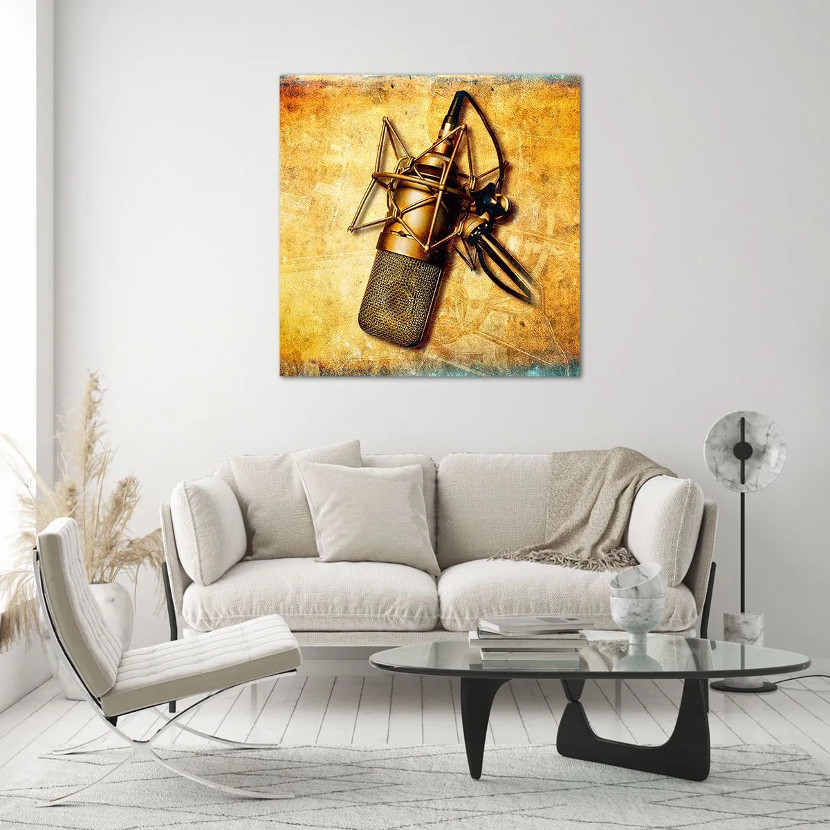 Üveg kép - A rádiózás aranyévei - 60x60 cm