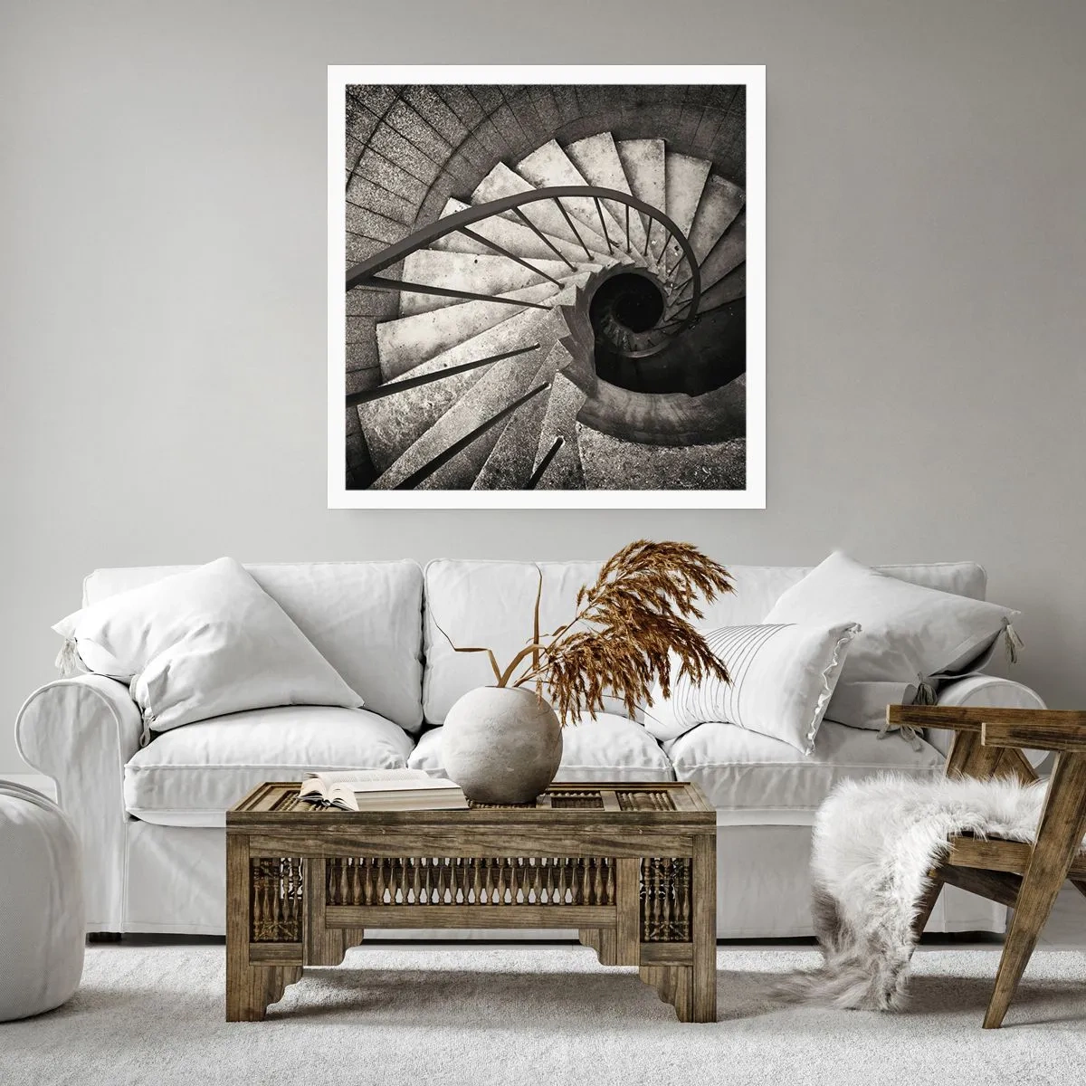 Poszter - Lépcsőn fel, lépcsőn le - 60x60 cm