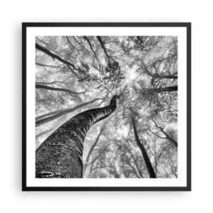 Poszter fehér keretben - Verseny a fény felé - 60x60 cm