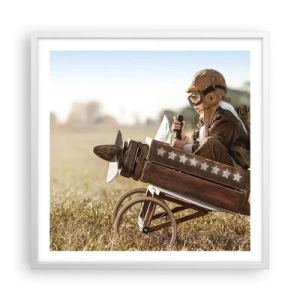 Poszter fekete keretben - Indulás egy álom felé - 60x60 cm