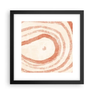 Poszter fehér keretben - Korallkörök - kompozíció - 30x30 cm