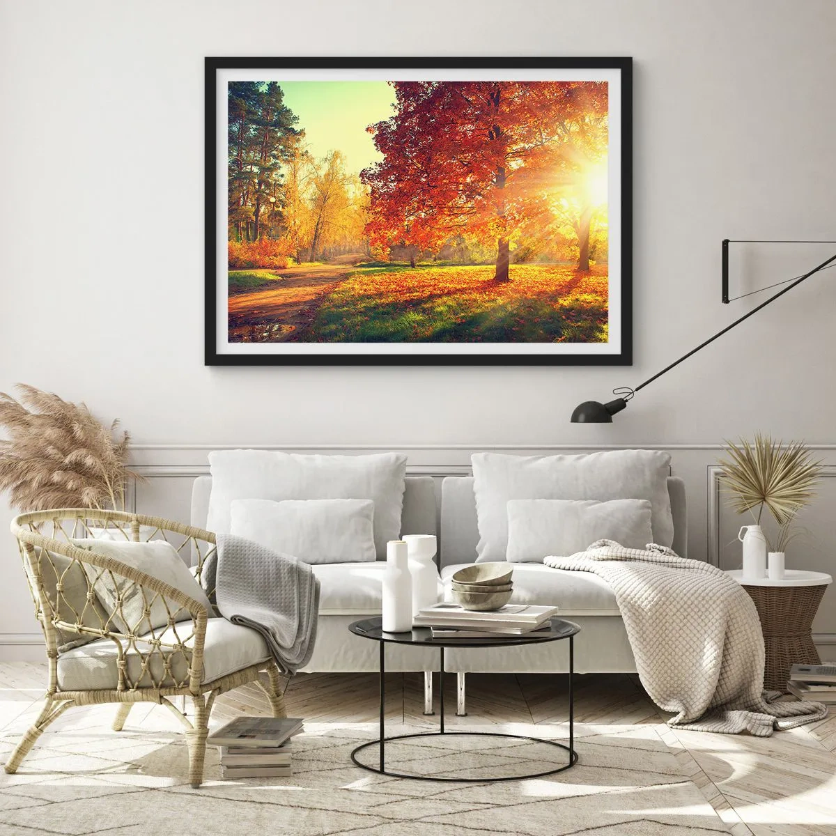Poszter fehér keretben - A vörös gyönyörű - 70x50 cm
