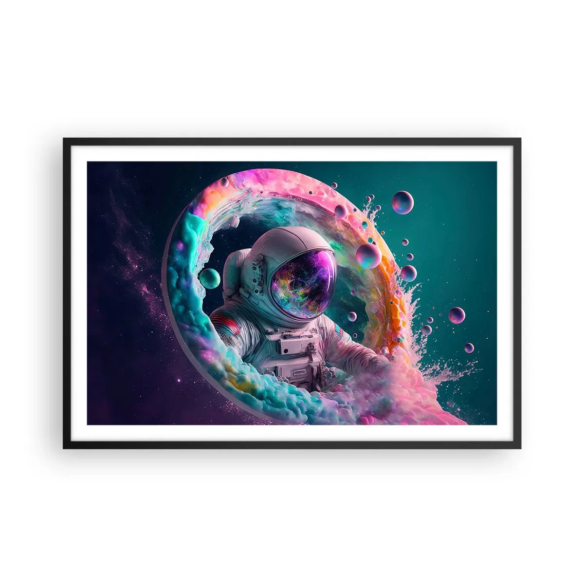 Poszter fehér keretben - Csillagkapu - 91x61 cm