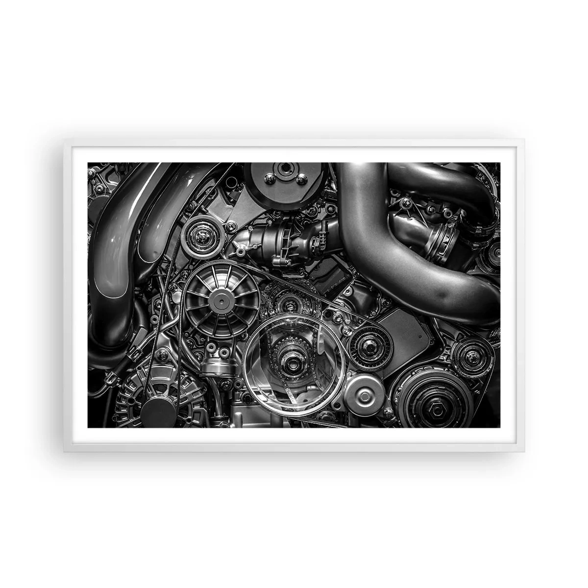 Poszter fekete keretben - A mechanika költészete - 91x61 cm