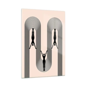 Üveg kép - Fejjel lefelé - 50x70 cm