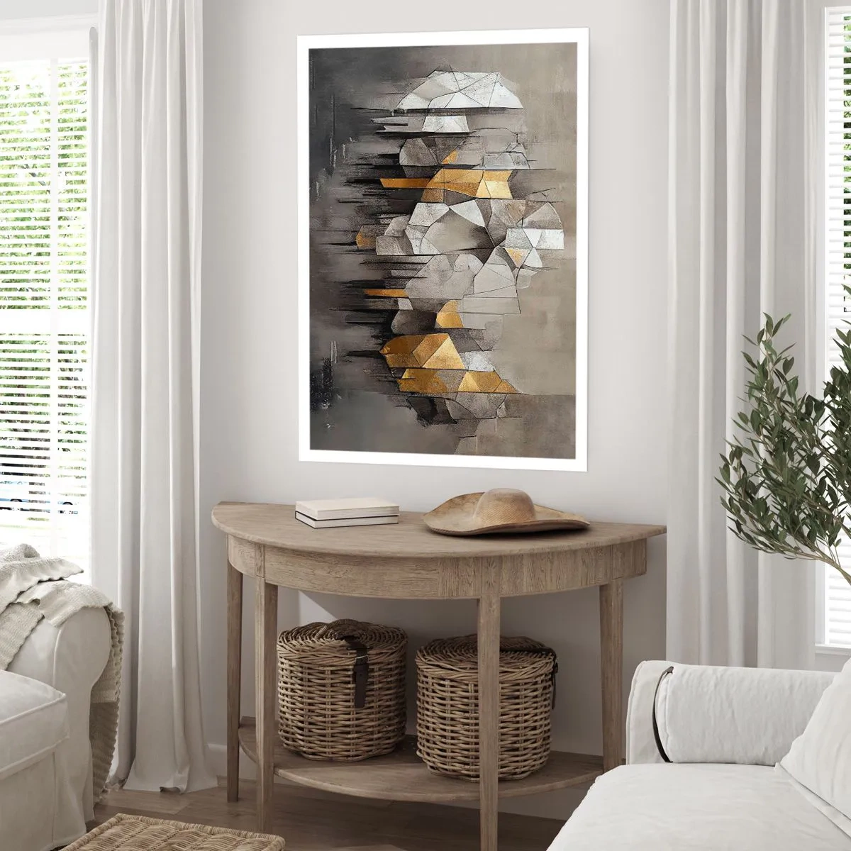 Poszter - Kompozíció jégből és fényből - 40x50 cm
