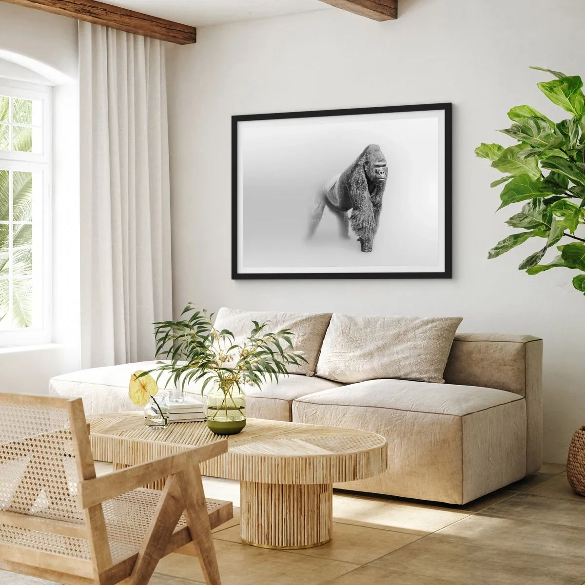 Poszter fehér keretben - Magabiztos az erejében - 91x61 cm