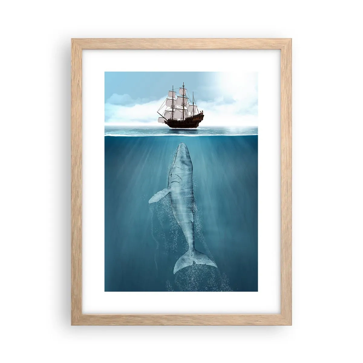 Poszter világos tölgy keretben - Jobb nem tudni - 30x40 cm