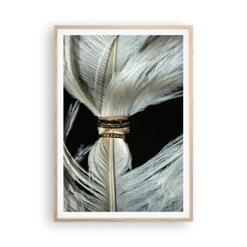 Poszter világos tölgy keretben - ...és nem hagylak el... - 70x100 cm