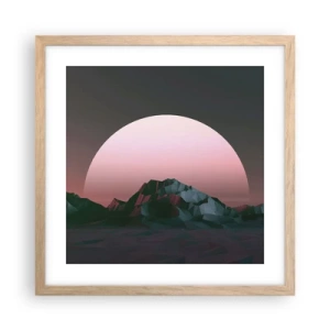 Poszter világos tölgy keretben - Egy szomszéd galaxisban - 40x40 cm