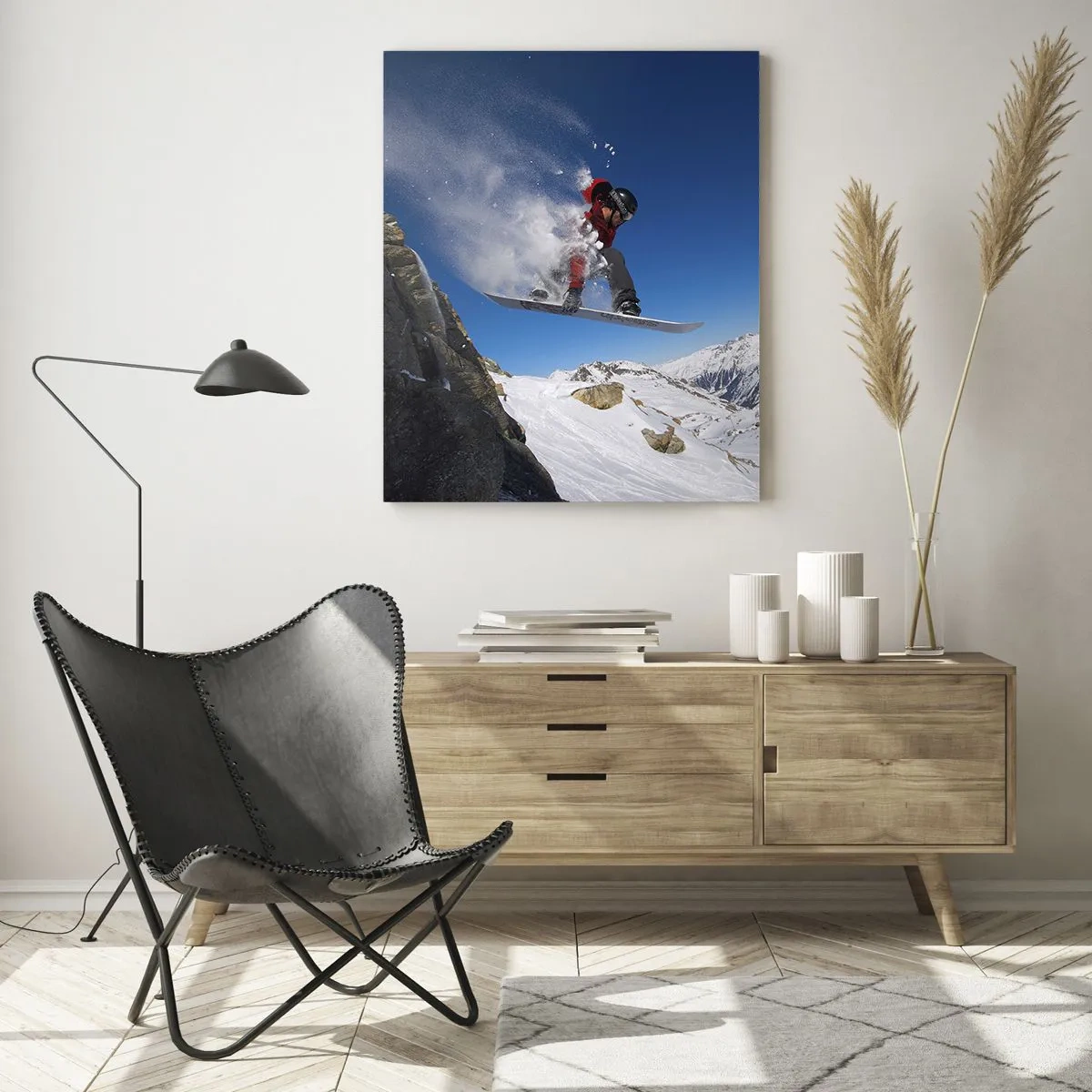 Üveg kép - És a tér részévé váltál - 50x70 cm
