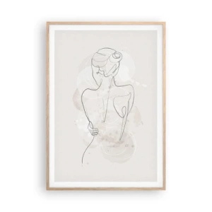 Poszter világos tölgy keretben - Mint egy érzékeny hangszer - 70x100 cm