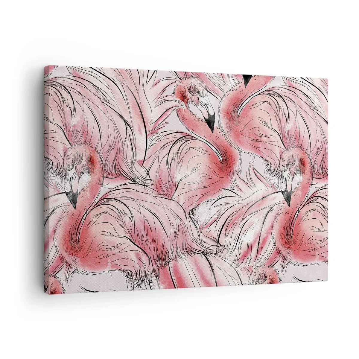 Vászonkép - Madári  corps de ballet - 70x50 cm