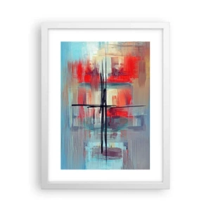 Poszter fekete keretben - Tájkép egy ismeretlen dimenzióban - 30x40 cm
