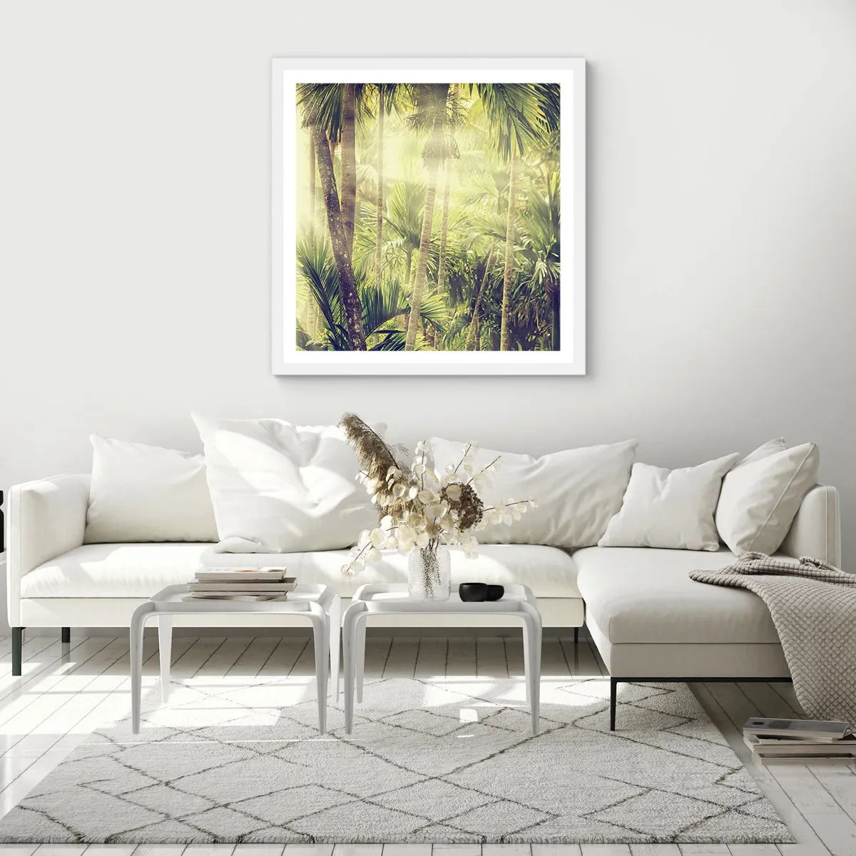 Poszter fekete keretben - Zöld forróságban - 50x50 cm